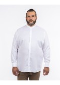 Chemise piqué grande taille non iron blanc