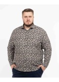 Chemise paisley grande taille noir