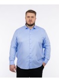 Chemise twill non iron grande taille bleu