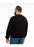 Pull en coton cachemire grande taille noir