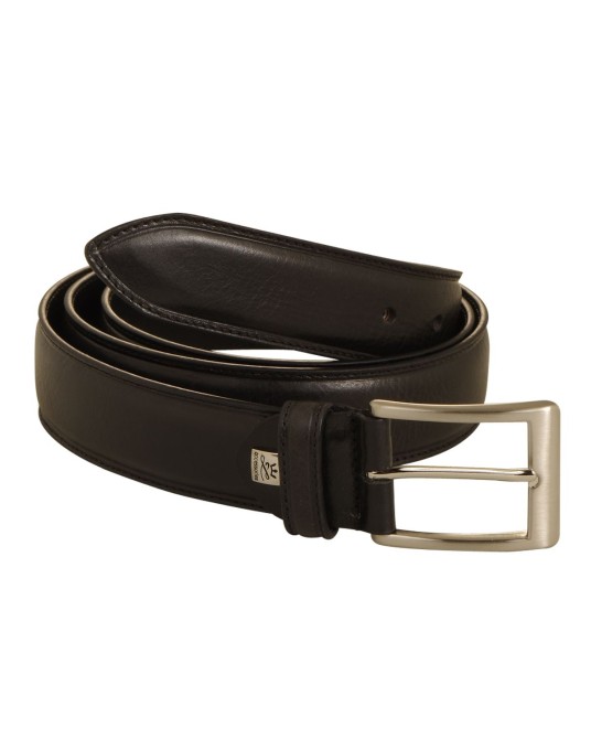 Ceinture grande taille en cuir noir : grande taille jusqu'à 170 cm