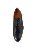 Chaussures derby noires Pieds Larges : grande taille jusqu'au 49