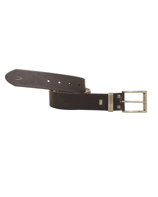 Ceinture noire avec boucle argent: grande taille du L au 4XL