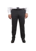 Pantalon de costume Classic noir pour homme fort du 50 au 78