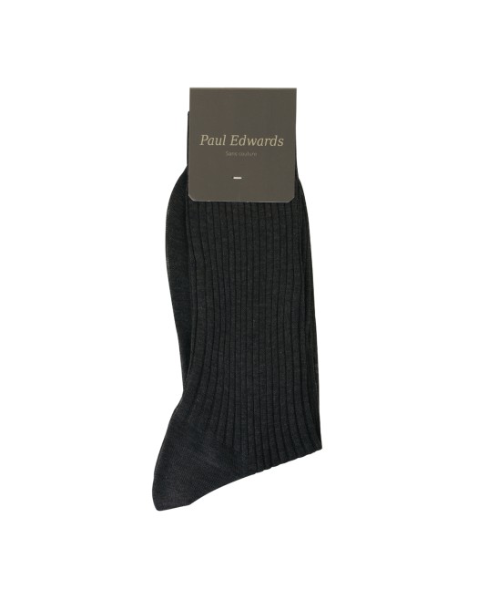 Chaussettes city anthracite: grande taille du 43 au 50