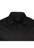 Chemise noir (Confort Fit)  : manches extra longues 72 cm