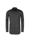 Chemise noir cintrée: manches extra-longues 72cm