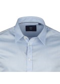 Chemise bleu cintrée: manches extra-longues 72cm