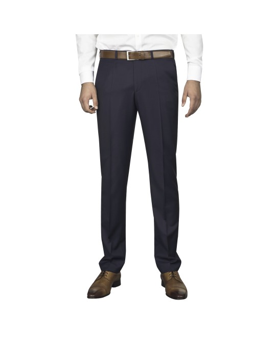 Pantalon de costume bleu à pois  pour homme grand : du 44 au 52/54