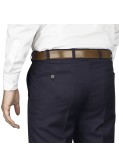 Pantalon de costume bleu à pois  pour homme grand : du 44 au 52/54