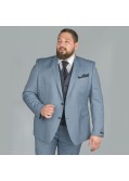 Veste de costume Reda bleu clair: grande taille du 58 au 64