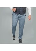 Pantalon de costume Reda bleu clair : grande taille du 52 au 64