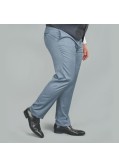 Pantalon de costume Reda bleu clair : grande taille du 52 au 64