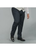 Pantalon de costume Reda bleu marine: grande taille du 52 au 66