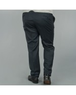 Pantalon de costume Reda bleu marine: grande taille du 52 au 66