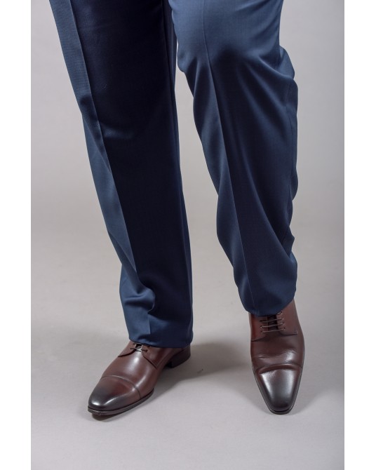 Pantalon de costume Reda bleu: grande taille du 52 au 70