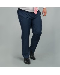 Pantalon de costume bleu: grande taille du 50 au 74