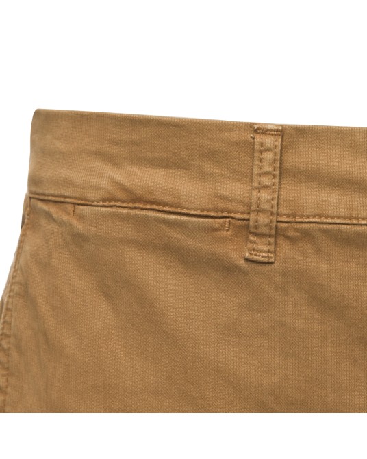 Pantalon chino aspect côtelé 1214 noisette Homme grand