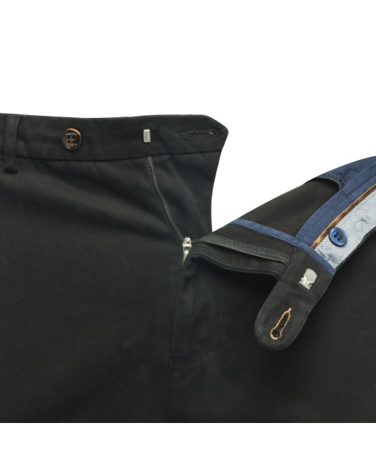 Pantalon chino Bugatti noir grande taille