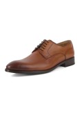 Chaussures derby patiné spécial pieds larges Paul Edwards bout rond grande taille cognac