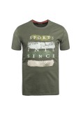 Tee shirt imprimé MN03 pour homme grand kaki