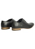 Chaussure derby Fozzetti en cuir grande taille pour homme noires