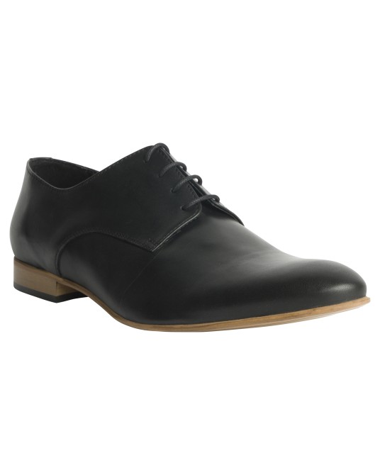 Chaussure derby Fozzetti en cuir grande taille pour homme noires