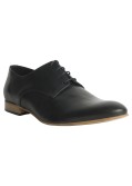 Chaussure derby Fozzetti en cuir grande taille pour homme noires