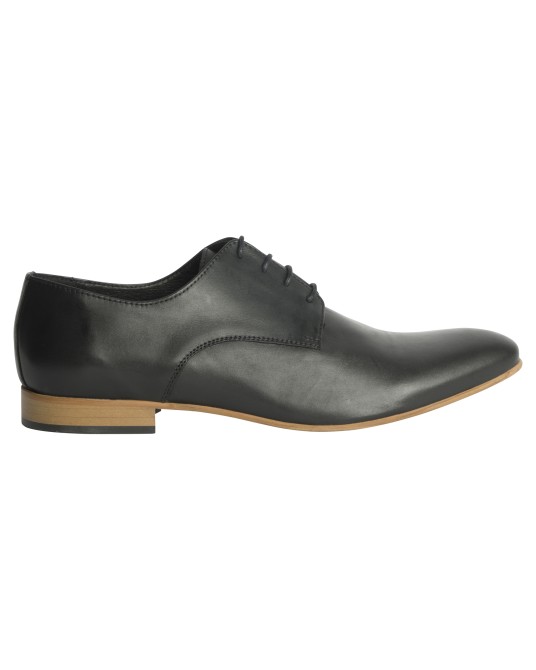 Chaussure derby Fozzetti en cuir grande taille pour homme noires