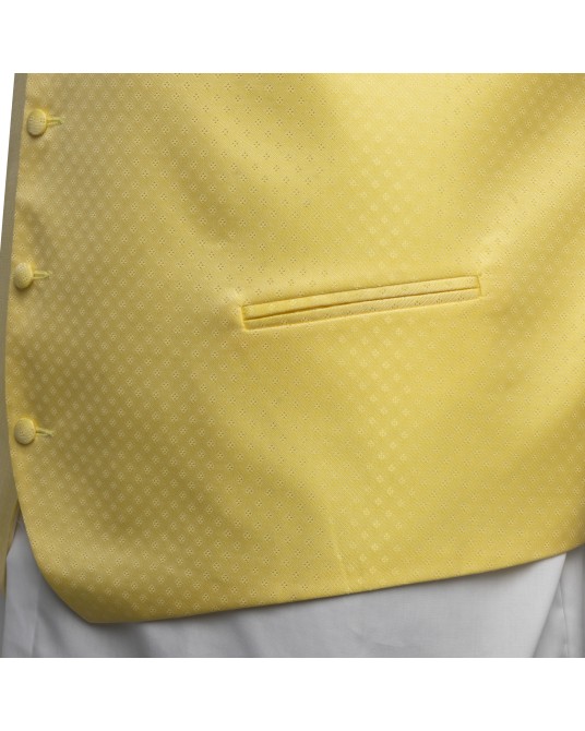 Ensemble cérémonie micro motif Jean de Sey grande taille jaune