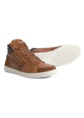 Sneakers en cuir Redskins Sabal montantes grande taille cognac