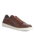 Sneakers en cuir Redskins Ficusi avec zip grande taille marron