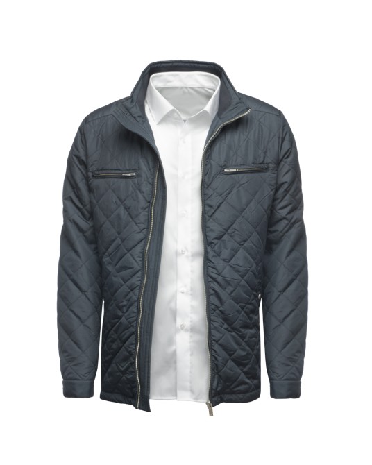 Blouson matelassé MN03 bleu marine pour homme grand