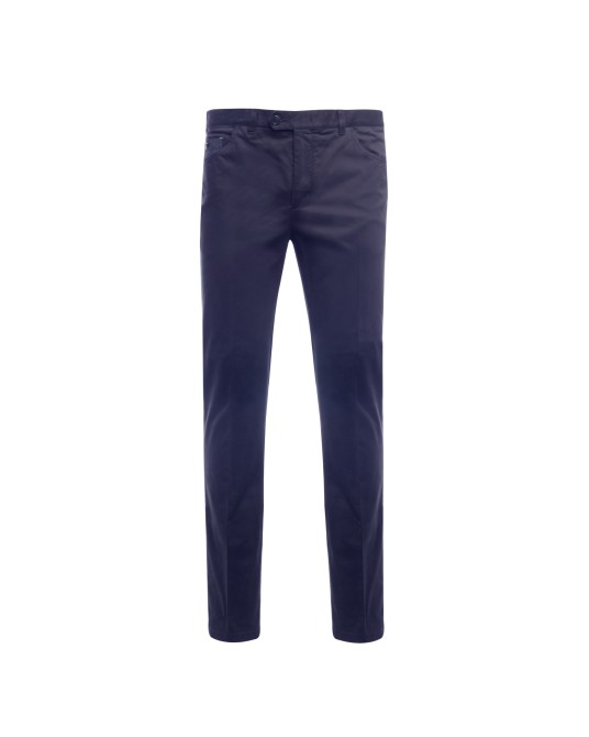 Pantalon chino Maneven grande taille marine