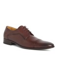 Chaussures derby Paul Edwards patinée grande taille marron