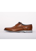 Derby pieds larges grande taille cognac Lloyd