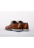 Derby pieds larges grande taille cognac Lloyd