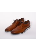 Derby pieds larges grande taille cognac Lloyd