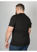 Tee shirt col rond Hugo Boss grande taille noir