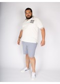 Short chino Redpoint gaufré seersucker grande taille bleu marine