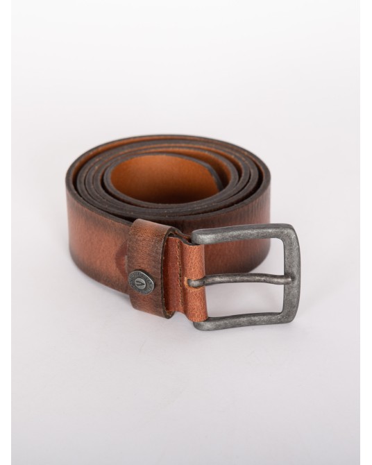 Camel Active Ceinture cuir marron avec boucle argent de 100 a 140 cm Size factory