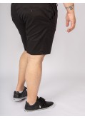 Short chino 1214 grande taille avec ceinture noir