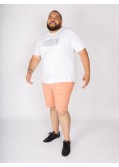 Short chino 1214 grande taille armuré saumon