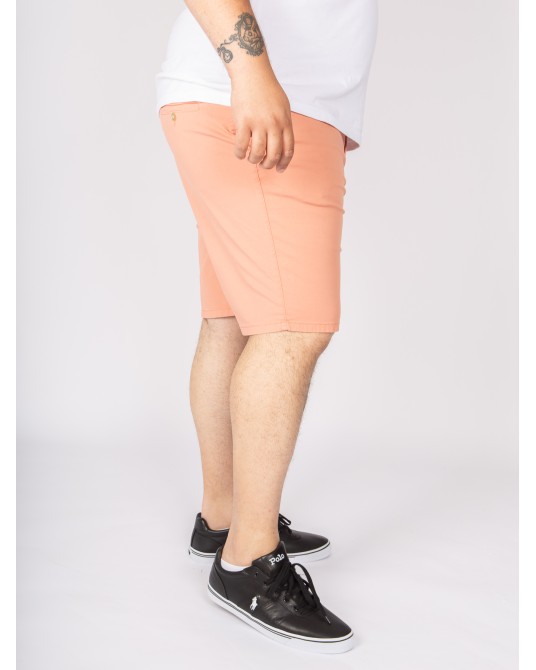 Short chino 1214 grande taille armuré saumon