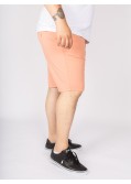 Short chino 1214 grande taille armuré saumon