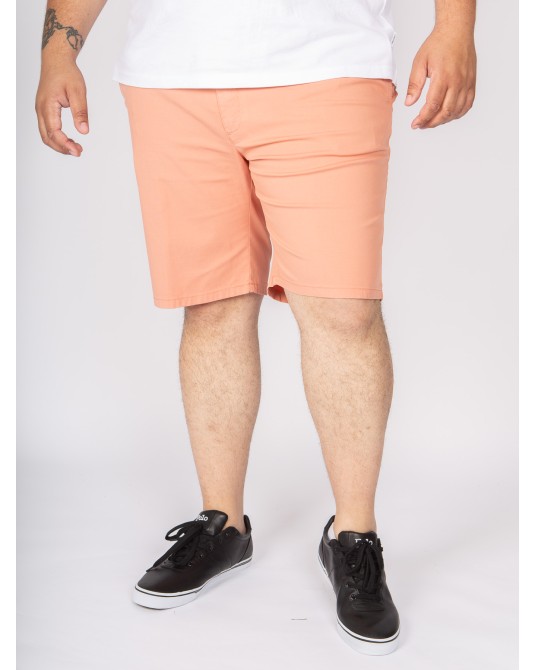 Short chino 1214 grande taille armuré saumon