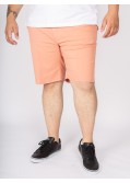 Short chino 1214 grande taille armuré saumon