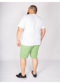 Short chino 1214 grande taille armuré vert