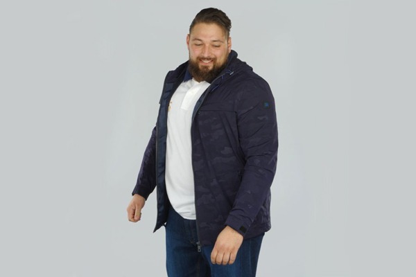 parka homme grande taille trois quart