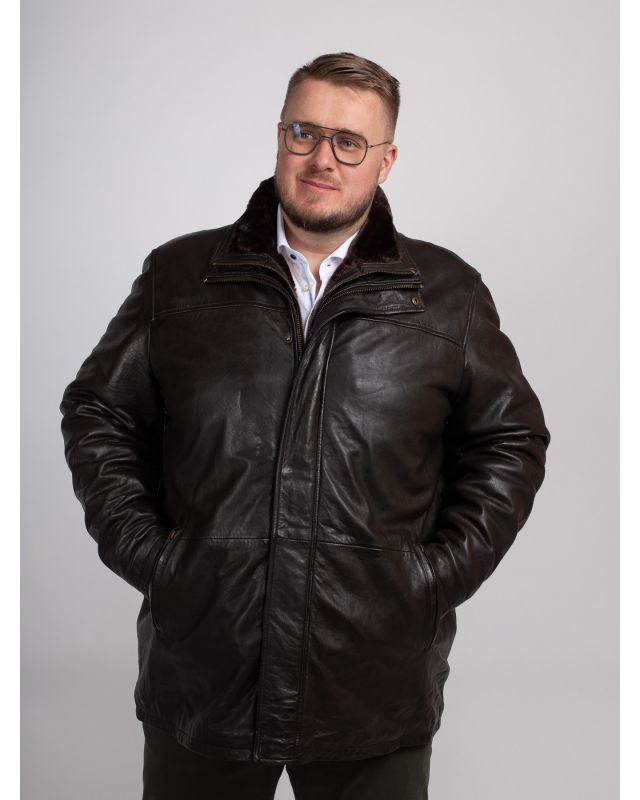 rentrée 2022 veste en cuir homme grande taille Land of Heritage